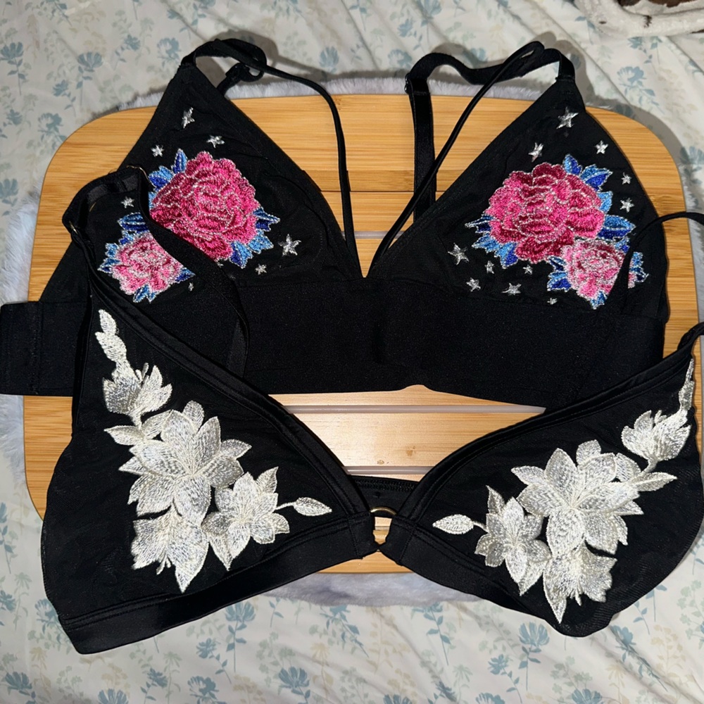 2 VICTORIA SECRET PINK BRALETTES